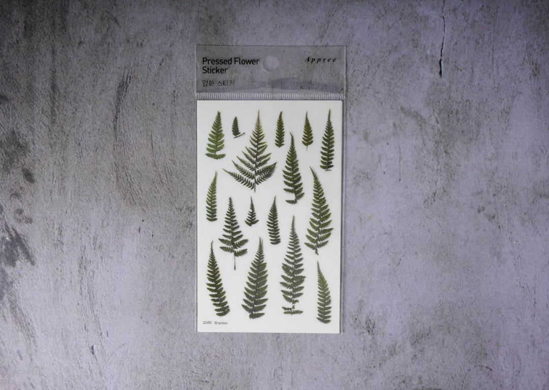 Appree Pressed Flower Stickers - Bracken