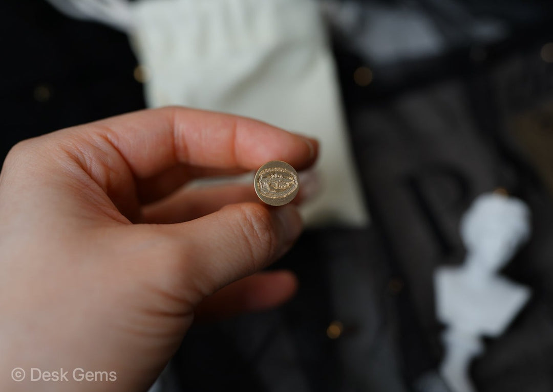 LCN Dual-Tip Brass Wax Seal Stamp - Coffee
