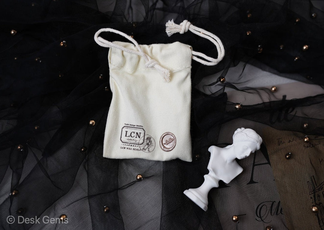 LCN Dual-Tip Brass Wax Seal Stamp - Coffee