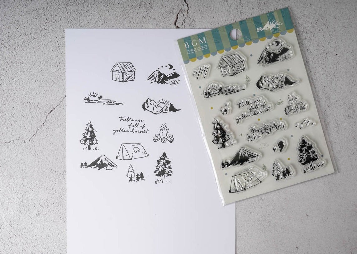 BGM Clear Stamp - Camping 1
