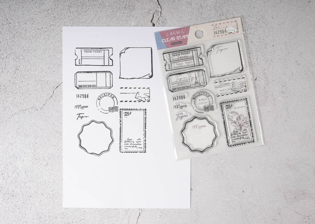 BGM Clear Stamp - Stamps and Tickets 1