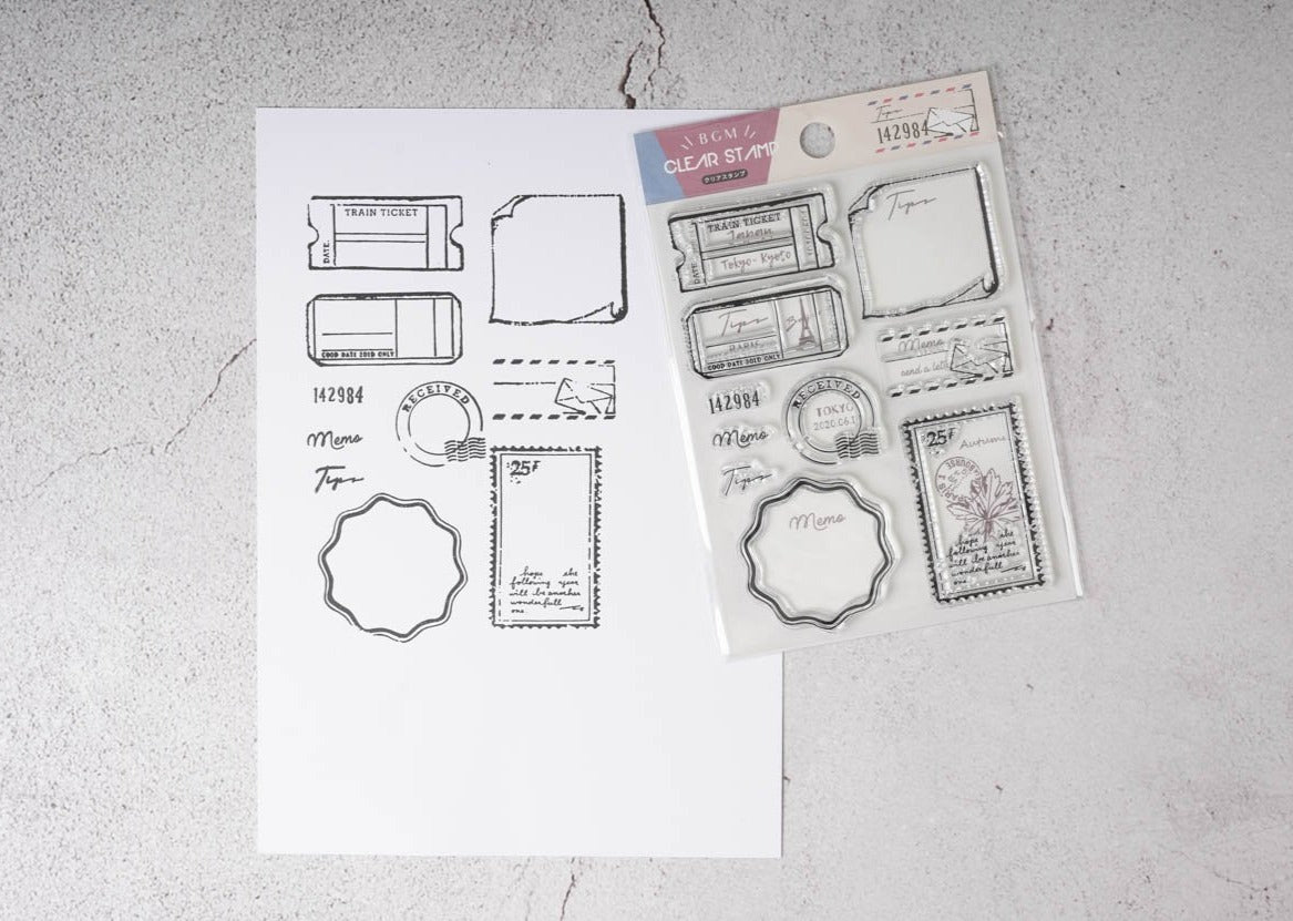 BGM Clear Stamp - Stamps and Tickets 1