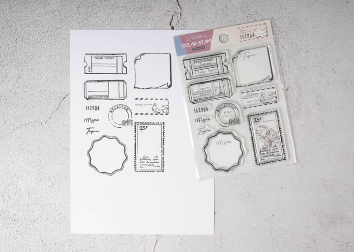 BGM Clear Stamp - Stamps and Tickets 1