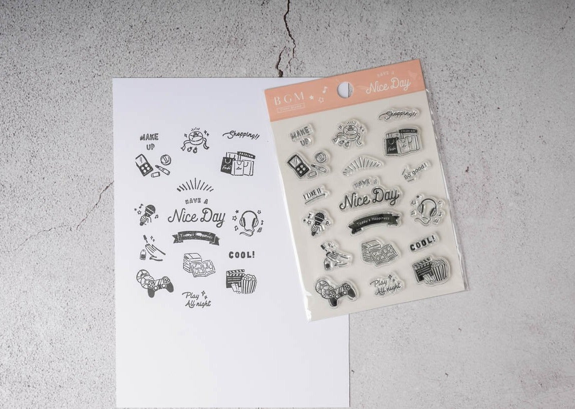 Products BGM Clear Stamp - Nice Day 1