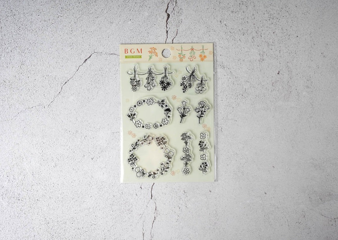 BGM Clear Stamp - Cute Flowers 1