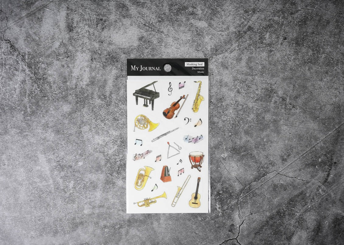 Pine Book My Journal Masking Seal - Musical Instruments