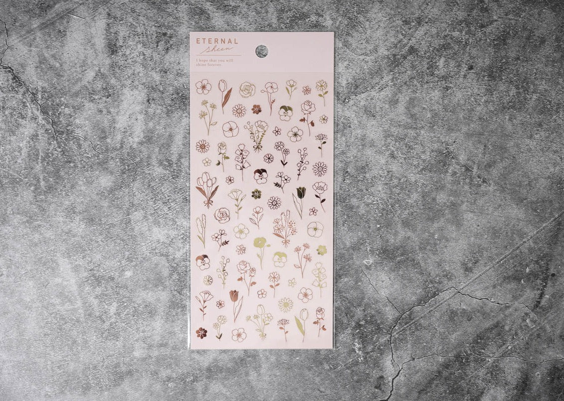 Mind Wave Eternal Sheer Stickers - Flowers