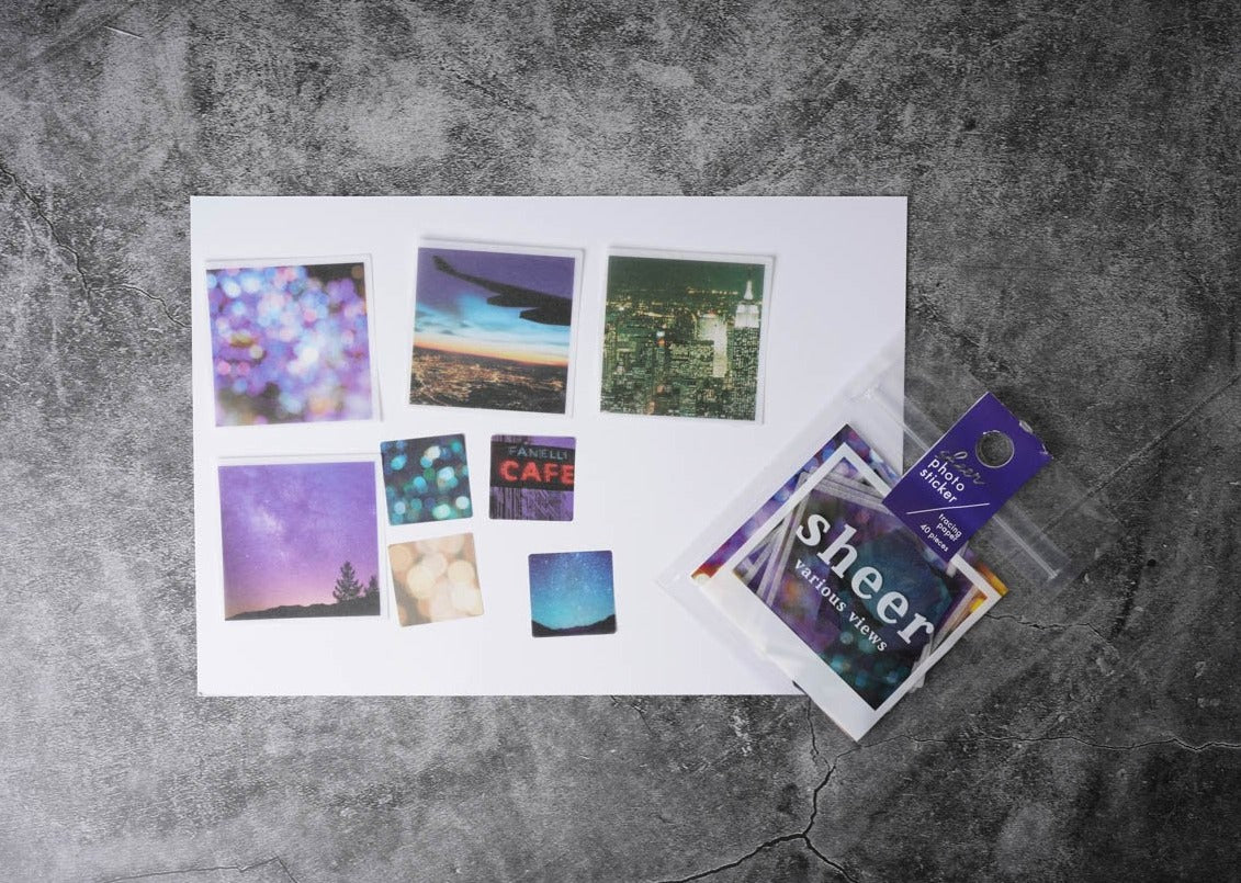 Mind Wave Sheer Photo Sticker - Night View