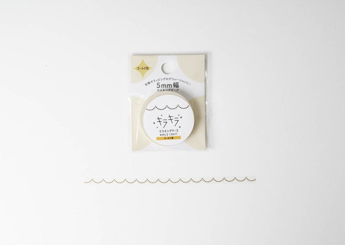 World Craft Glitter Slim Masking Tape - Wave