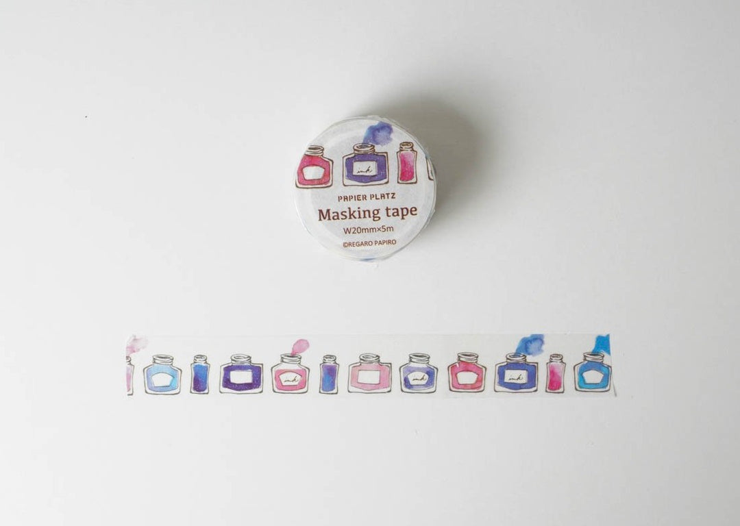 Papier Platz Regaro Papiro Washi Tape - Ink