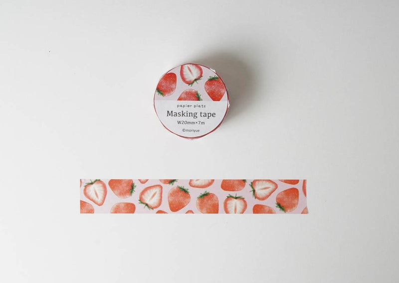 Papier Platz Moriyue Washi Tape - Strawberries