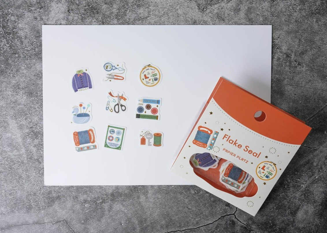 Papier Platz Flake Seals - Sewing