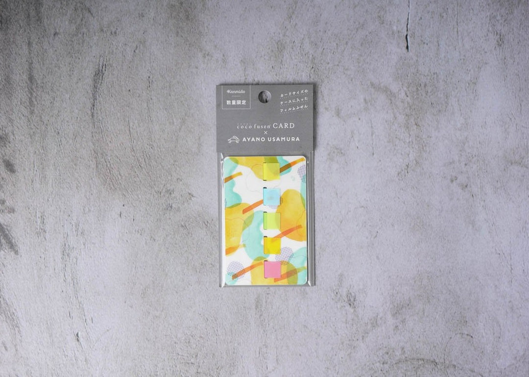 Kanmido Usamura Coco Fusen Card - Mandarin Orange Linen