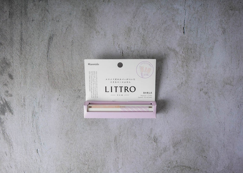 Kanmido LITTRO Sticker Note Roll - Pink and Purple
