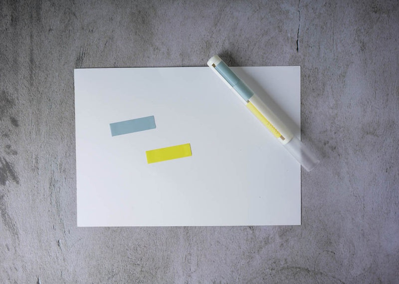 Kanmido LITTRO Sticker Note Roll - Blue and Yellow