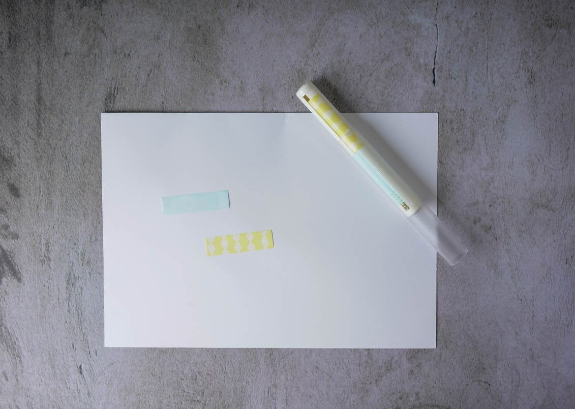 Kanmido LITTRO Sticker Note Roll - Lemon and Light Blue1