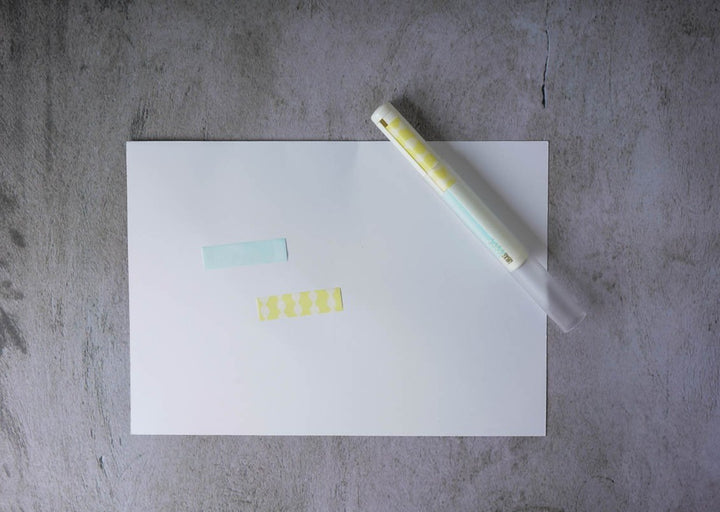 Kanmido LITTRO Sticker Note Roll - Lemon and Light Blue1