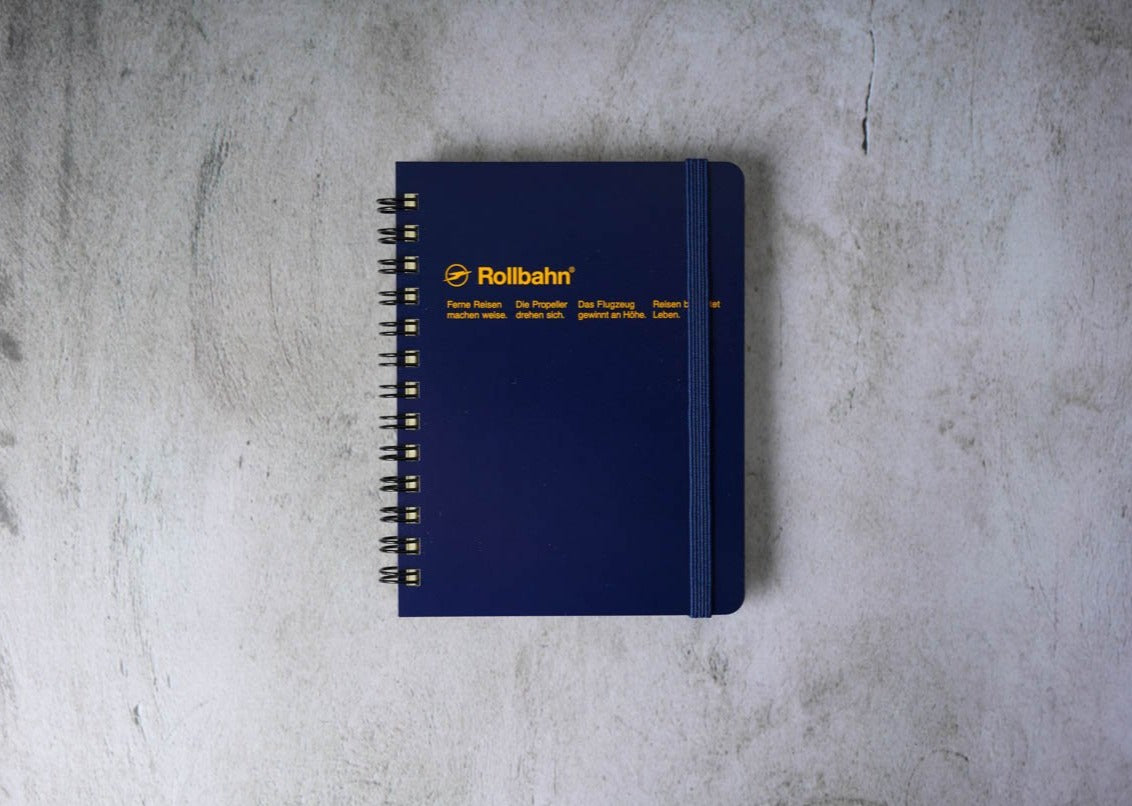 Rollbahn Notebook Pocket- Dark Blue