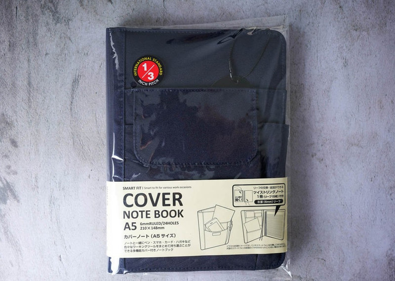 Smart Fit Notebook Cover - A5 Navy
