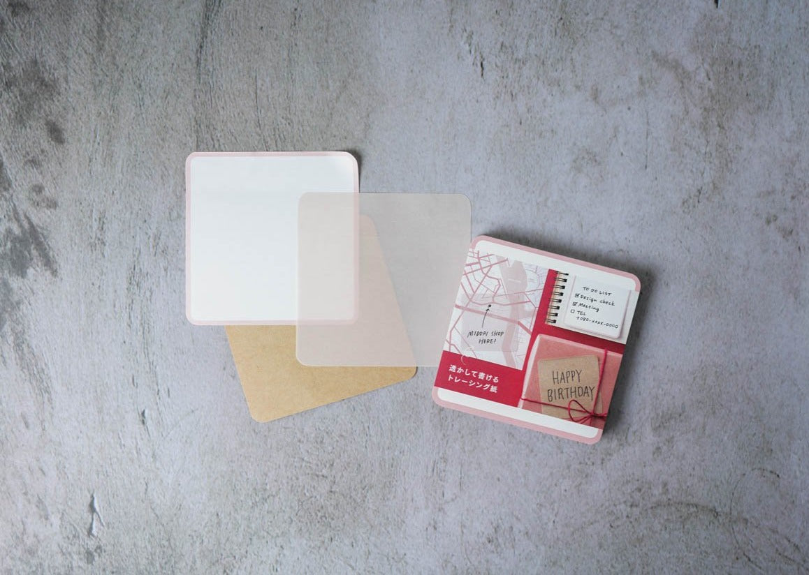 Midori Sticky Notes Red