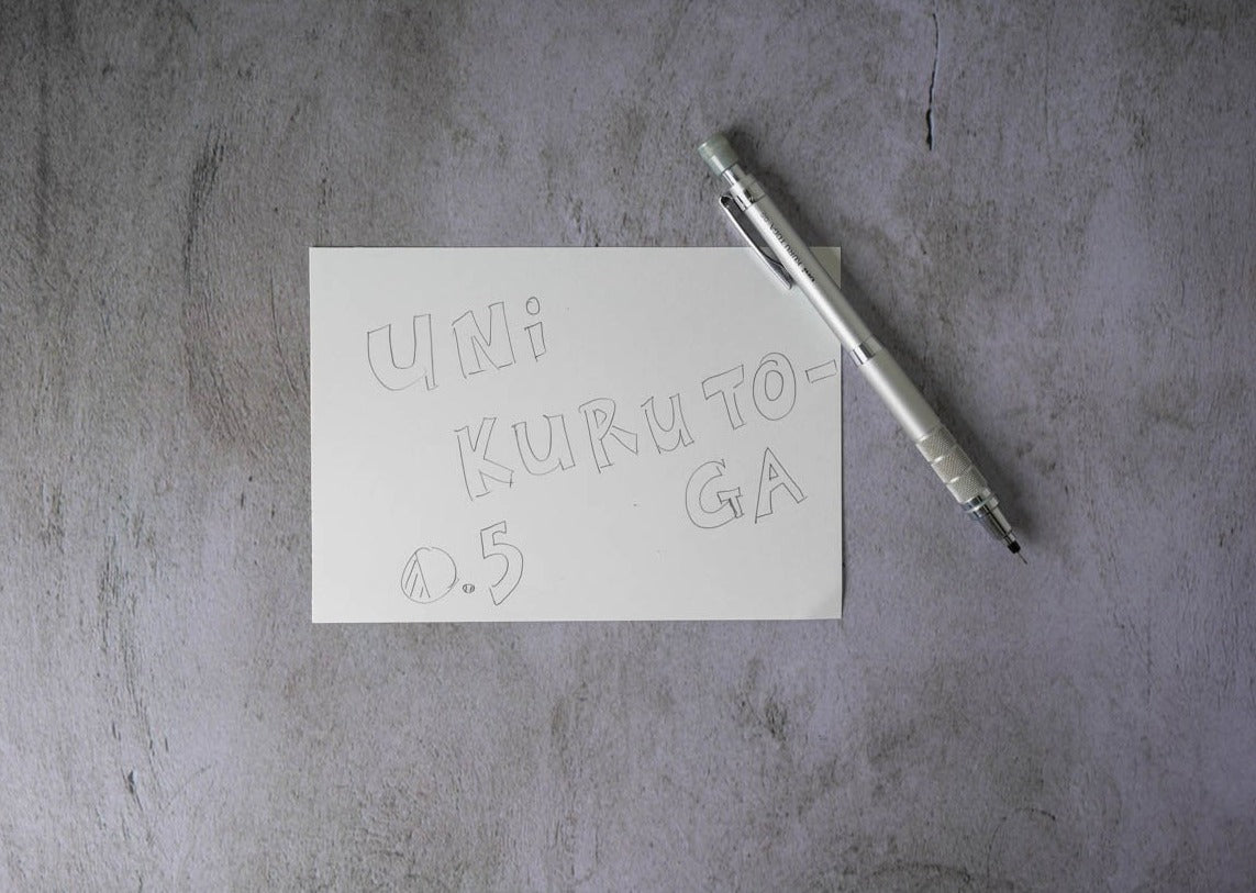 Uni Kurutoga Mechanical Pencil - 0.5mm silver