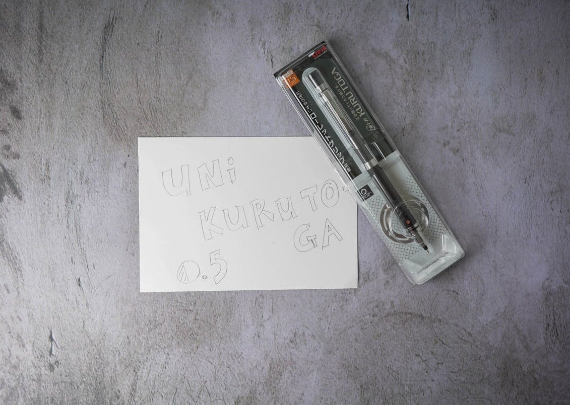 Uni Kurutoga Mechanical Pencil - 0.5mm black