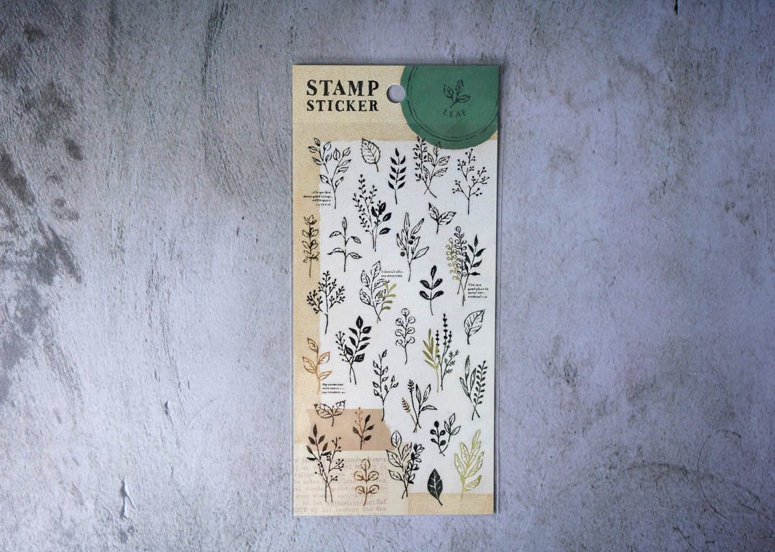 Mind Wave Stamp Stickers - Leaf