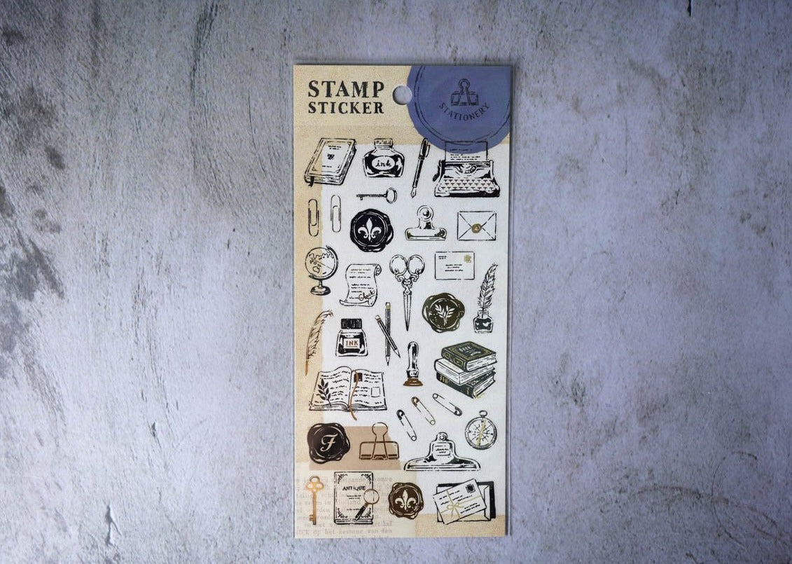ind Wave Stamp Stickers - Stationery