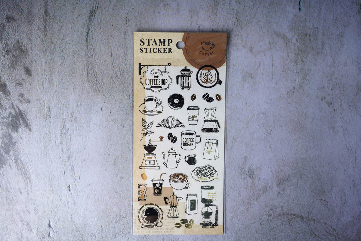 Mind Wave Stamp Stickers - Café