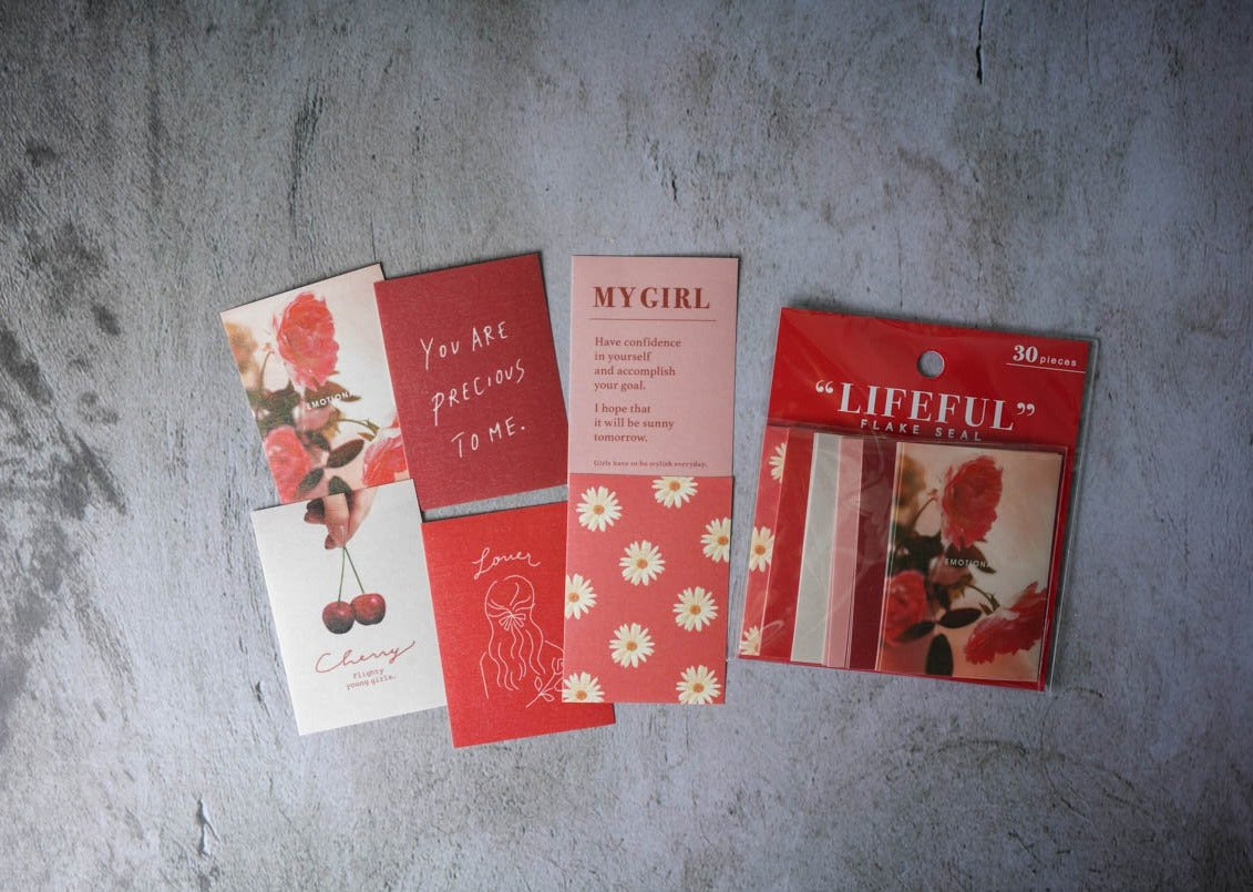 Mind Wave Lifeful Sticker Sheets - Red 