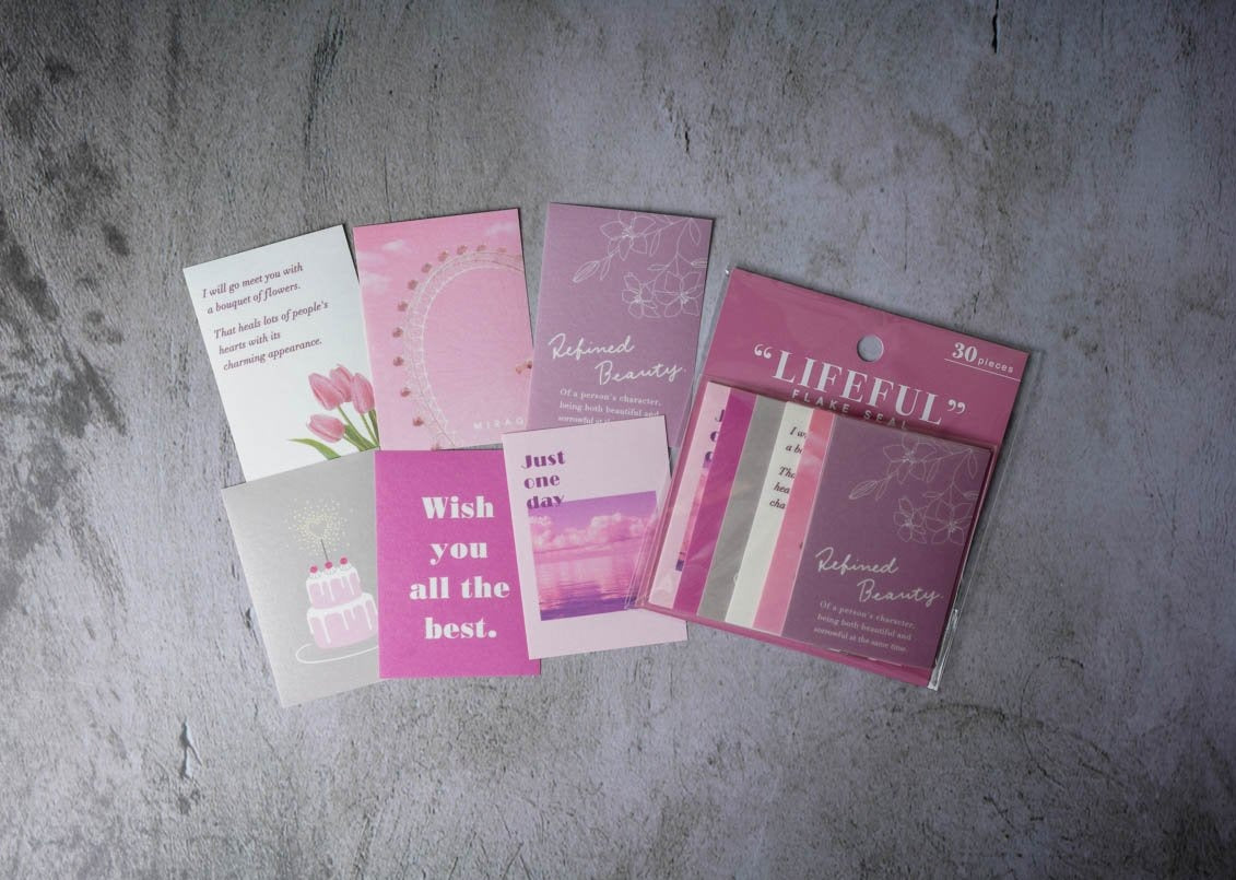 Mind Wave Lifeful Sticker Sheets - Pink