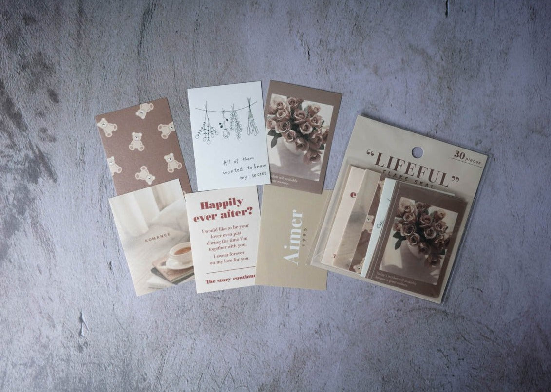 Mind Wave Lifeful Sticker Sheets - Brown