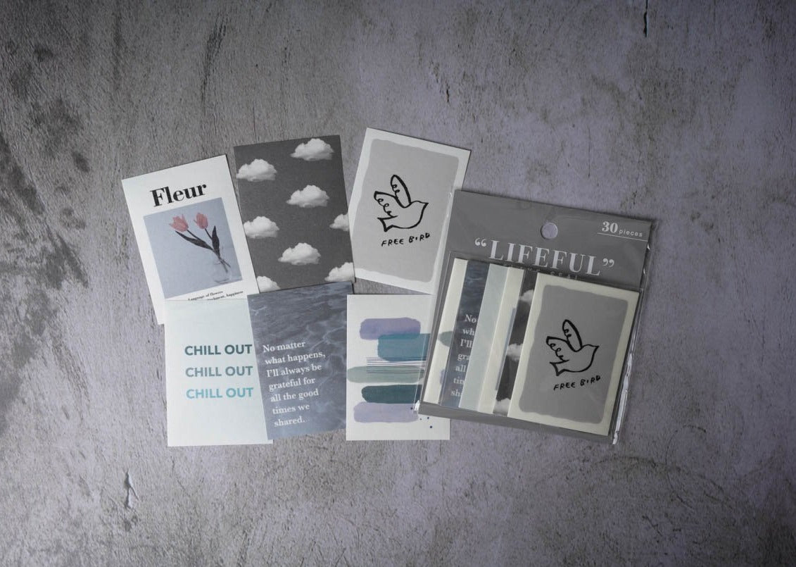 Mind Wave Lifeful Sticker Sheets - Grey
