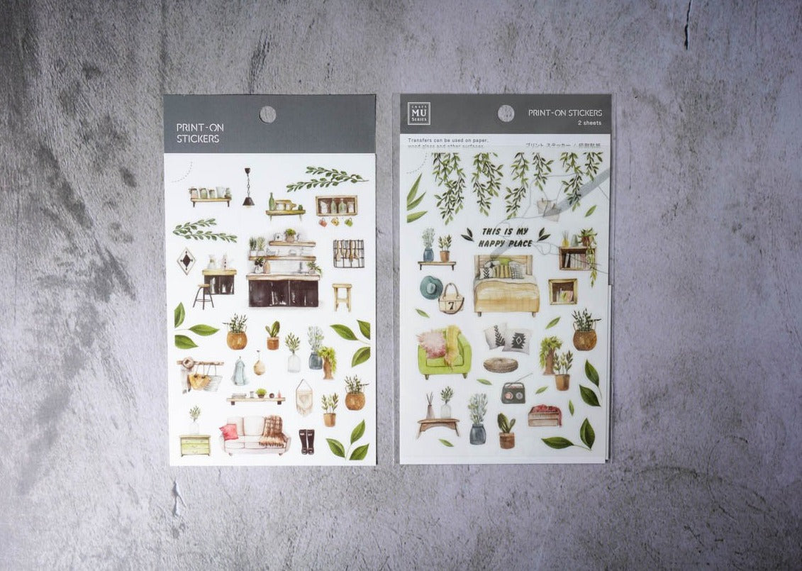 MU Print-on Stickers - Furniture - No. 114