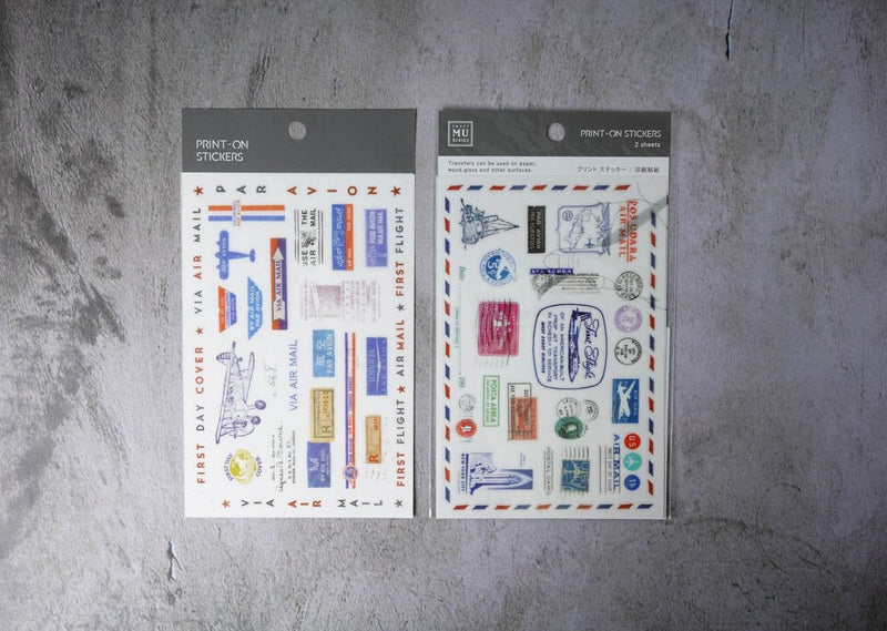 MU Print-on Stickers - Air Mail - No. 130