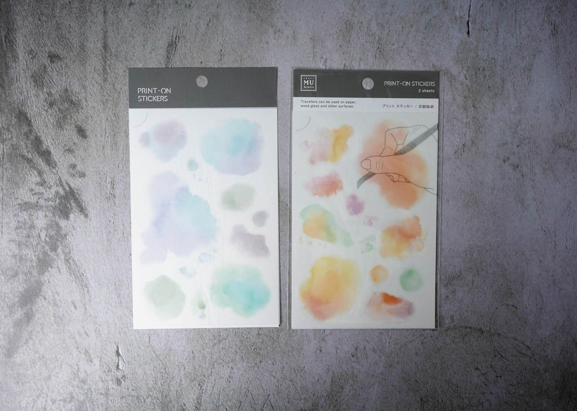 MU Print-on Stickers - Watercolor Pastel - No. 113