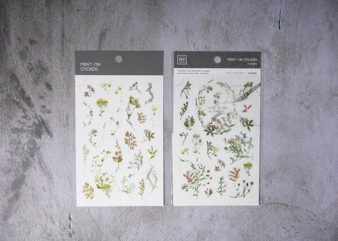 MU Print-on Stickers - Wreath Leaves - No. 063