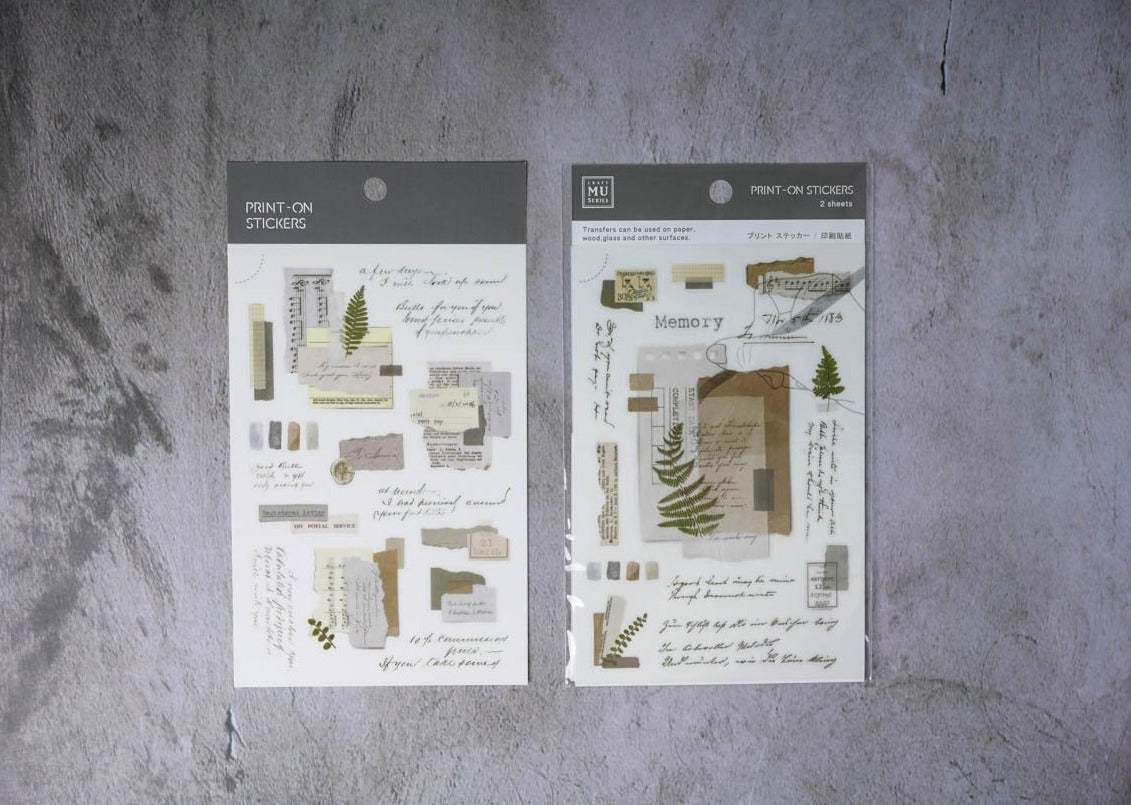 MU Print-on Stickers - Vintage Collages - No. 161
