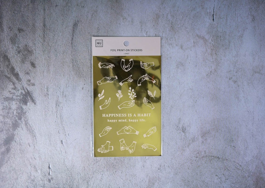 MU Foil Print-on Stickers - Hands
