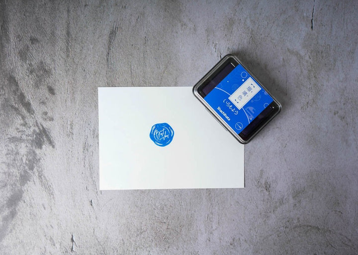 Shachihata Iromoyo Oil-Based Ink Pad Lapis Lazuli