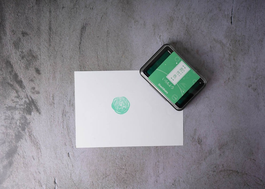 Shachihata Iromoyo Oil-Based Ink Pad Young Bamboo