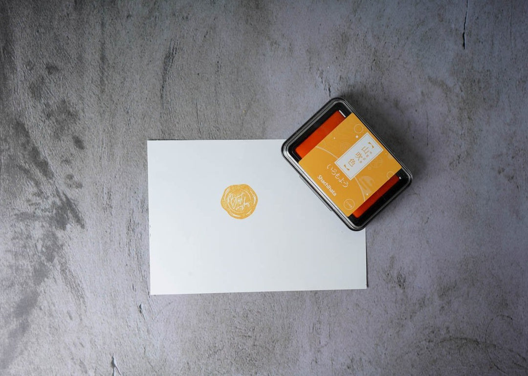 Shachihata Iromoyo Oil-Based Ink Pad Bright Yellow