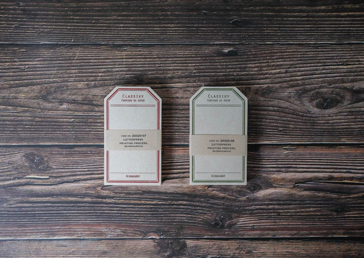 Classiky Letterpress Label Card