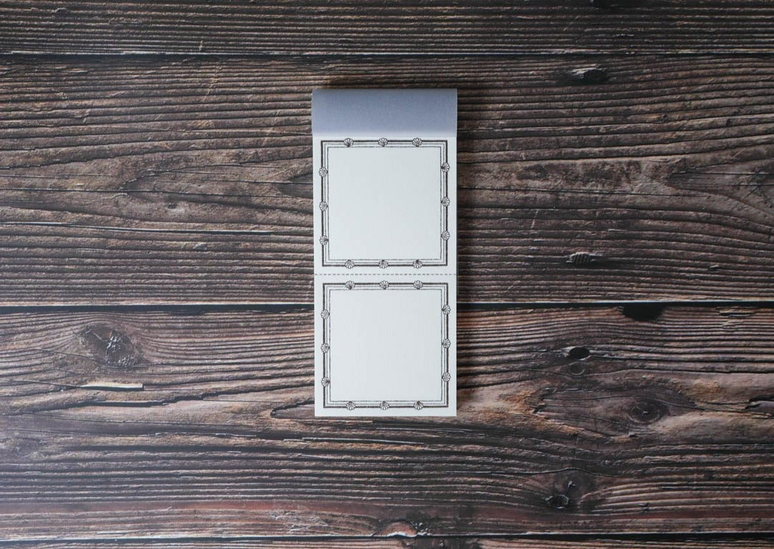 Classiky Letterpress Label Book - Brown