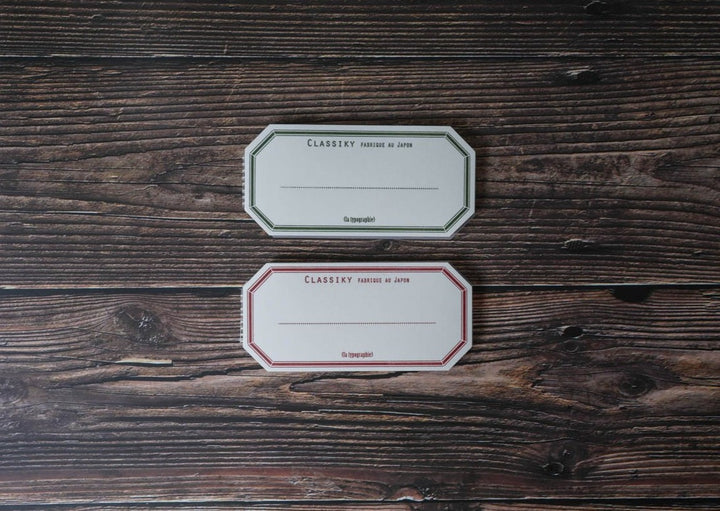 Classiky Letterpress Water Adhesive Label Book - Vintage Color 