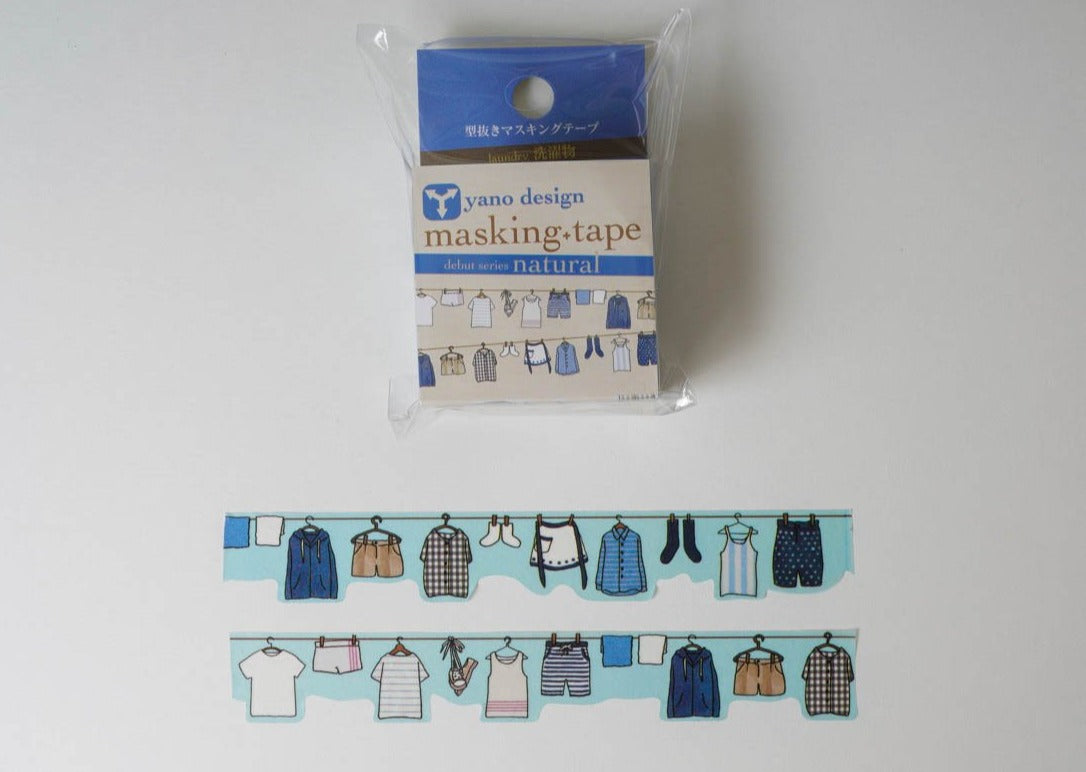 Round Top Yano Washi Tape - Laundry
