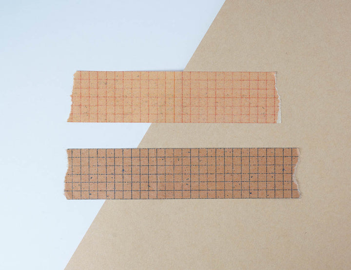 Classiky Grid Kraft Paper Tape - 30mm