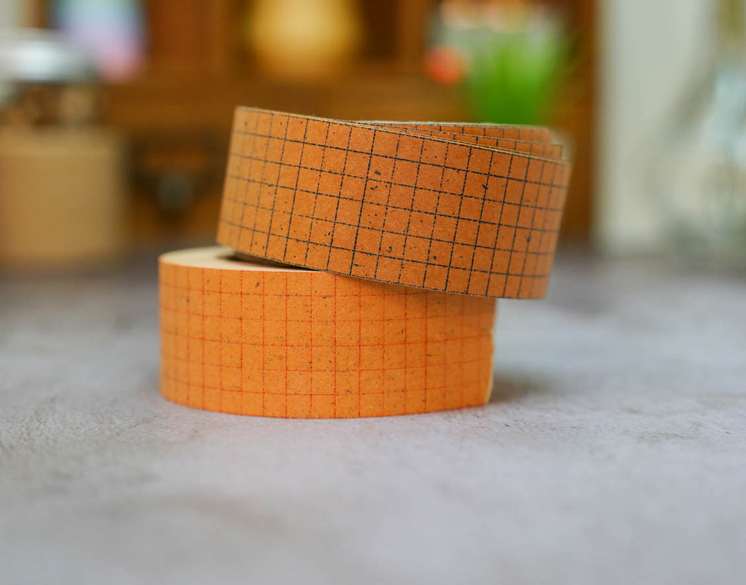 Classiky Grid Kraft Paper Tape - 30mm