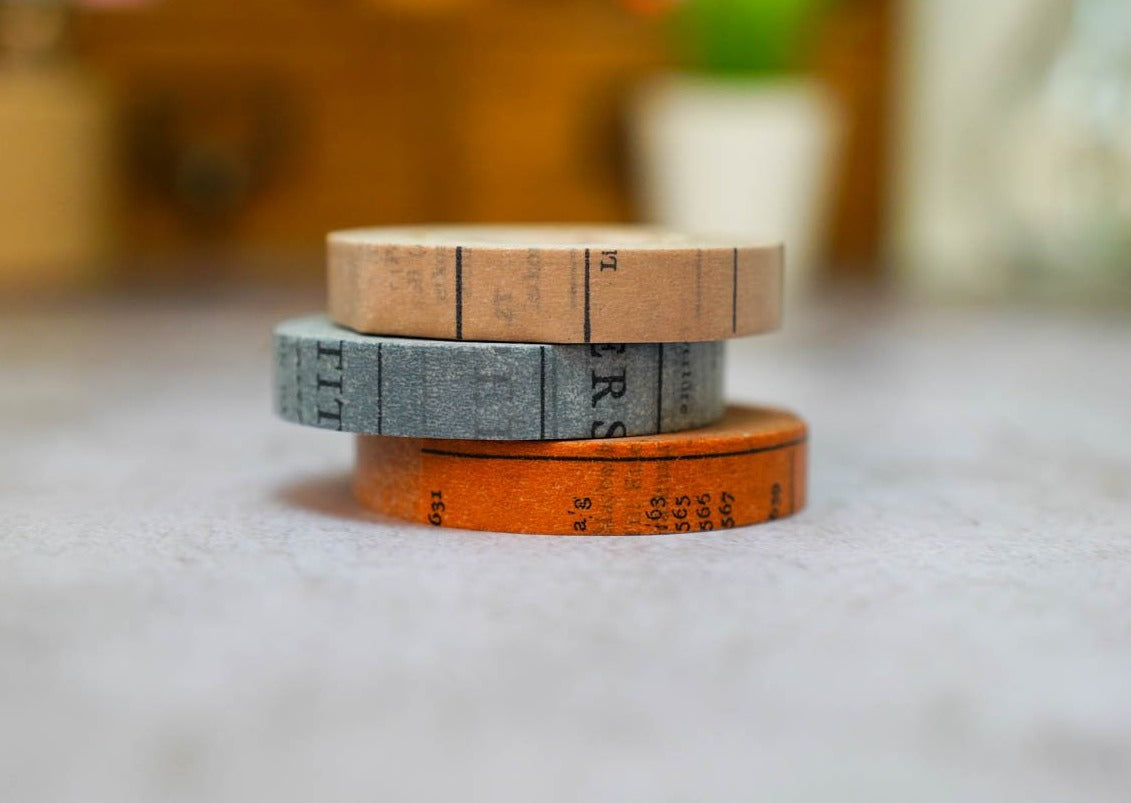 Classiky Yoko Inoue Old Book Washi Tapes - 10mm