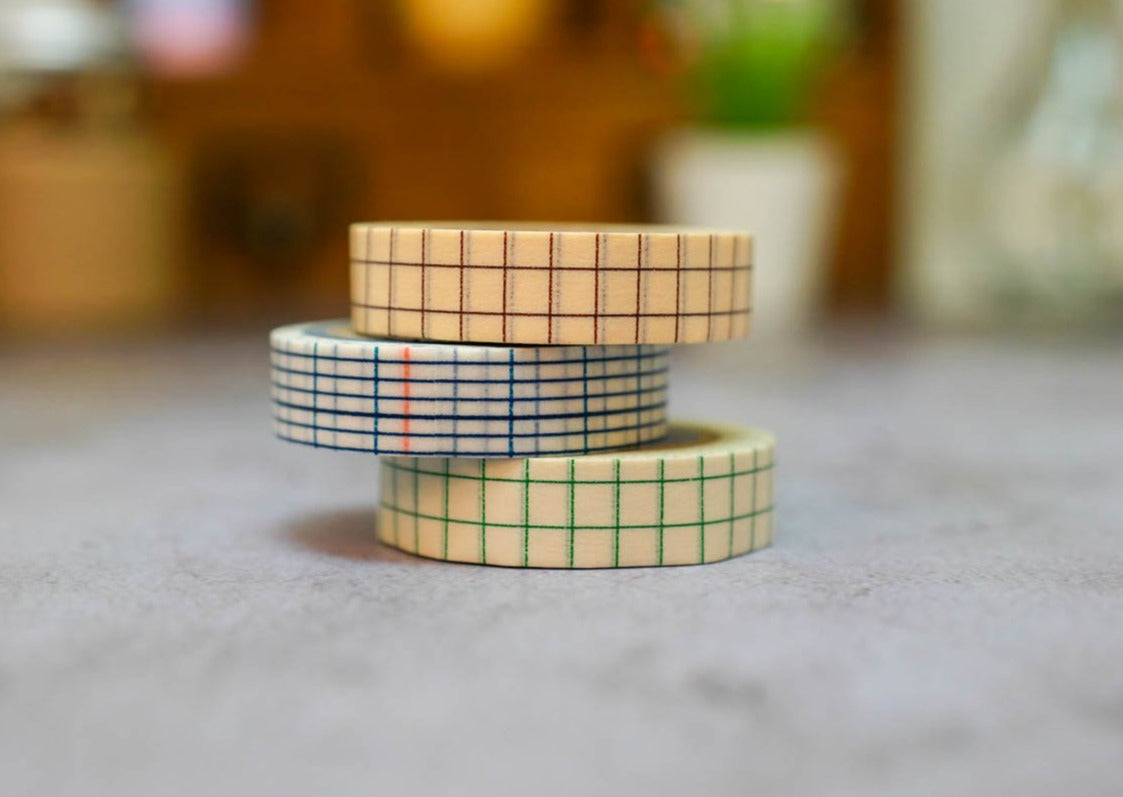 Classiky Grid Washi Tapes - 12mm
